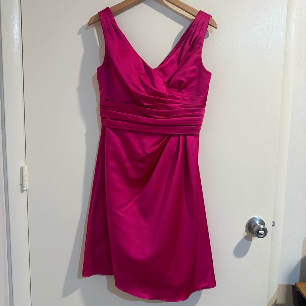 David's Bridal Fuchsia Formal Dress